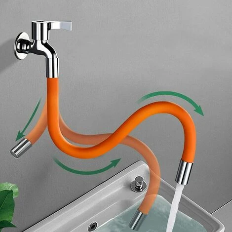 THSINDE Tuyau De Pulvérisation D'Extension Pour Robinet De Cuisine, 360 Degrés Tuyau De Robinet De Cuisine Mobile Tube D'Extension Universel En Mousse Avec Connecteur Pour Cuisine Salle De Bain (30CM) THSIDNE 4 THSINDE Tuyau De Pulvérisation D'Extension Pour Robinet De Cuisine, 360 Degrés Tuyau De Robinet De Cuisine Mobile Tube D'Extension Universel En Mousse Avec Connecteur Pour Cuisine Salle De Bain (30CM) THSIDNE – Image 2