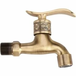 LLOVE Générique Robinet Laiton Antique En Laiton Poignée Lessive Salle De Bains Montage Mural Lave-linge Robinet Extérieur Jardin Tuyau Simple Robinet Froid Long 11 LLOVE Générique Robinet Laiton Antique En Laiton Poignée Lessive Salle De Bains Montage Mural Lave-linge Robinet Extérieur Jardin Tuyau Simple Robinet Froid Long -Promos Raccord d'arrosage Magasin 64869561 5