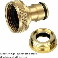 BENOBBY KIDS Lot De 2 Raccord De Tuyau D'arrosage En Laiton Adaptateur Robinet 1/2" Et 3/4" Tuyau Robinet Fileté Adaptateur Pour Robinet Cuisine Jardin Robinet 9 BENOBBY KIDS Lot De 2 Raccord De Tuyau D'arrosage En Laiton Adaptateur Robinet 1/2" Et 3/4" Tuyau Robinet Fileté Adaptateur Pour Robinet Cuisine Jardin Robinet -Promos Raccord d'arrosage Magasin 64874420 3