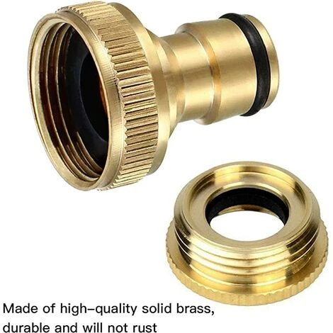 BENOBBY KIDS Lot De 2 Raccord De Tuyau D'arrosage En Laiton Adaptateur Robinet 1/2" Et 3/4" Tuyau Robinet Fileté Adaptateur Pour Robinet Cuisine Jardin Robinet 5 BENOBBY KIDS Lot De 2 Raccord De Tuyau D'arrosage En Laiton Adaptateur Robinet 1/2" Et 3/4" Tuyau Robinet Fileté Adaptateur Pour Robinet Cuisine Jardin Robinet – Image 3