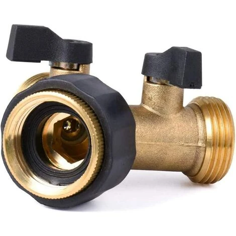 Raccord En Y, Raccord De Tuyau, Robinet Double Machine A Lave, 2-Voies Y-Distributeur, 3/4 Pouces Pour Connexion De 2 Appareils, Pour Robinet Jardin, Pour D'adaptateur De Cuve 56Vingt 5 Raccord En Y, Raccord De Tuyau, Robinet Double Machine A Lave, 2-Voies Y-Distributeur, 3/4 Pouces Pour Connexion De 2 Appareils, Pour Robinet Jardin, Pour D'adaptateur De Cuve 56Vingt – Image 3