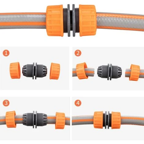 QERSTA Kit De Réparation De Tuyau D'arrosage - 6 Pièces Pour Raccorder 19 Mm (3/4"), Pour Un Raccordement Facile Et Rapide Ou Un Tuyau , Jaune 6 QERSTA Kit De Réparation De Tuyau D'arrosage - 6 Pièces Pour Raccorder 19 Mm (3/4"), Pour Un Raccordement Facile Et Rapide Ou Un Tuyau , Jaune – Image 4