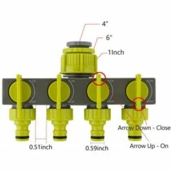 CSPARKV Inverseur De Vanne De Sortie Un Sur Quatre Inverseur De Jardin Vert Un Point Quatre Inverseur -Promos Raccord d'arrosage Magasin 65097797 2