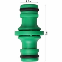 EAUDACè 6 Pièces Double Connecteur De Tuyaux, Double Mâle Tuyau Connecteur Plastique Raccords De Tuyau Pour Rejoignez Le Tube De Tuyaux De Jardin (Vert) -Promos Raccord d'arrosage Magasin 65201182 2