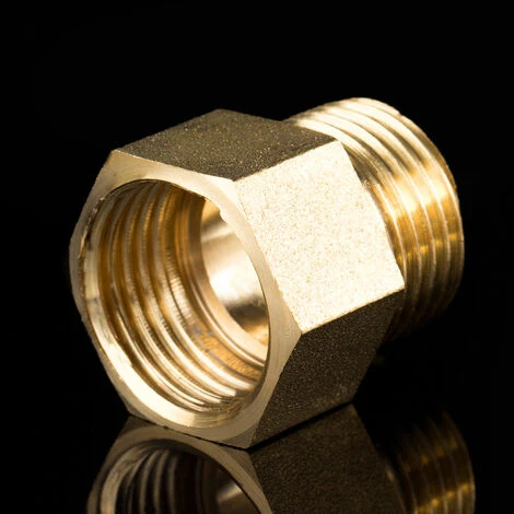 TINOR Raccords Pneumatiques En Cuivre, Raccords De Plomberie,Raccord égal Laiton - Mâle Femelle 20/27 Gris(3/4”) 4 TINOR Raccords Pneumatiques En Cuivre, Raccords De Plomberie,Raccord égal Laiton - Mâle Femelle 20/27 Gris(3/4”) – Image 2