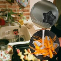 BF Lot De 3 Filtres De Vidange En Silicone étoile De Mer Pour évier De Cuisine De Salle De Bain Pour évier De Baignoire Et Cuisine - Noir -Promos Raccord d'arrosage Magasin 65270800 3