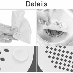 BF Passoire D'évier En Silicone Pour Douche Avec Ventouse, Couvercle De Vidange De Douche, Pour Attraper Les Cheveux Et La Saleté, Bouchon D'évier Avec Ventouse (blanc) 9 BF Passoire D'évier En Silicone Pour Douche Avec Ventouse, Couvercle De Vidange De Douche, Pour Attraper Les Cheveux Et La Saleté, Bouchon D'évier Avec Ventouse (blanc) -Promos Raccord d'arrosage Magasin 65273735 3