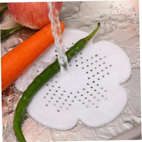 BF Passoire D'évier En Silicone Pour Douche Avec Ventouse, Couvercle De Vidange De Douche, Pour Attraper Les Cheveux Et La Saleté, Bouchon D'évier Avec Ventouse (blanc) 6 BF Passoire D'évier En Silicone Pour Douche Avec Ventouse, Couvercle De Vidange De Douche, Pour Attraper Les Cheveux Et La Saleté, Bouchon D'évier Avec Ventouse (blanc) – Image 4