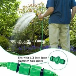 BDD Lot De 6 Connecteurs Doubles Mâles Pour Robinets En Plastique 1/2" Connecteurs Mâle à Mâle Pour Tuyau D'arrosage (vert) -Promos Raccord d'arrosage Magasin 65377201 4