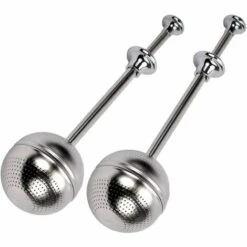 MERéTéET Passoires à Thé Pour Tasse Boule à Thé Diffuseur à Thé Infuseur à Thé Inox Pour Tasse Boule à Thé à Long Manche Passoire à Thé En Acier Inoxydable Pince Boule à Thé Inox 17*4.7cm Argent 2 Pièces，KoleZy