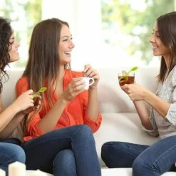 MERéTéET Infuseur De Thé, 2 Pièces Infuseur à Thé En Silicone, Feuilles De Thé Infuseur, Passoire A Thé, Avec Poignées En Silicone, Design De Feuille Moderne, Pour Filtrer Le Thé 15*3.8cm (Vert)，KoleZy -Promos Raccord d'arrosage Magasin 65383066 5