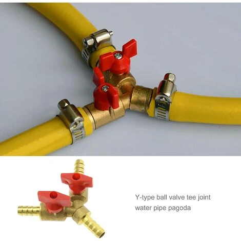 OSQI Raccord De Tuyau En Laiton De 8 Mm, Adaptateur De Connecteur De Tuyau à 3 Voies De Type Y Compatible Avec L'air, L'eau Et Le Gaz 4 OSQI Raccord De Tuyau En Laiton De 8 Mm, Adaptateur De Connecteur De Tuyau à 3 Voies De Type Y Compatible Avec L'air, L'eau Et Le Gaz – Image 2