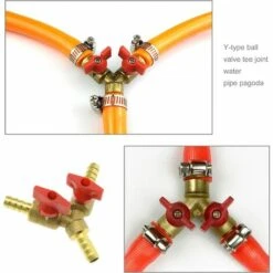 OSQI Raccord De Tuyau En Laiton De 8 Mm, Adaptateur De Connecteur De Tuyau à 3 Voies De Type Y Compatible Avec L'air, L'eau Et Le Gaz 9 OSQI Raccord De Tuyau En Laiton De 8 Mm, Adaptateur De Connecteur De Tuyau à 3 Voies De Type Y Compatible Avec L'air, L'eau Et Le Gaz -Promos Raccord d'arrosage Magasin 65501177 3