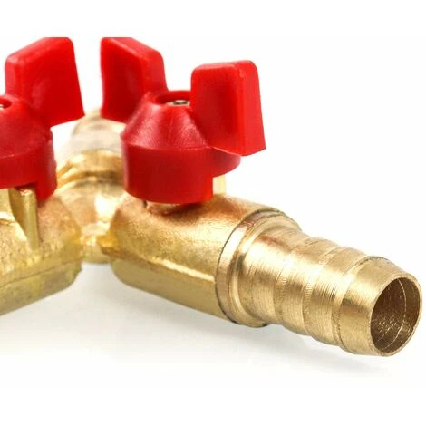 OSQI Connecteur De Tuyau En Y Répartiteur 3 Voies, Alliage De Zinc En Laiton, Robinet à Tournant Sphérique De Gaz D'huile D'eau De 10 Mm Pour L'irrigation De Jardin (1 Pièce) 5 OSQI Connecteur De Tuyau En Y Répartiteur 3 Voies, Alliage De Zinc En Laiton, Robinet à Tournant Sphérique De Gaz D'huile D'eau De 10 Mm Pour L'irrigation De Jardin (1 Pièce) – Image 3