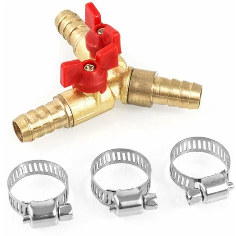 OSQI Connecteur De Tuyau En Y Répartiteur 3 Voies, Alliage De Zinc En Laiton, Robinet à Tournant Sphérique De Gaz D'huile D'eau De 10 Mm Pour L'irrigation De Jardin (1 Pièce) 6 OSQI Connecteur De Tuyau En Y Répartiteur 3 Voies, Alliage De Zinc En Laiton, Robinet à Tournant Sphérique De Gaz D'huile D'eau De 10 Mm Pour L'irrigation De Jardin (1 Pièce) – Image 4