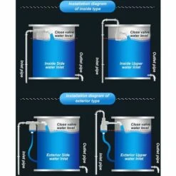 OSQI Vanne De Contrôle Automatique Du Niveau D'eau 3/4po Vanne à Bille Flottante En Plastique Pour Réservoirs D'eau Tours Piscines -Promos Raccord d'arrosage Magasin 65501729 5