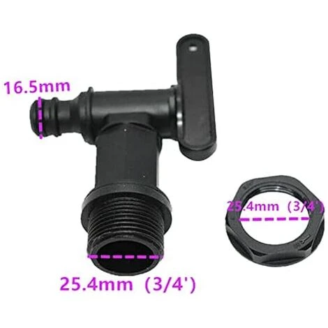 OSQI Robinet De Réservoir En Plastique 1000l, Adaptateur De Boîte De Stockage D'eau IBC, Adaptateur De Robinet De Tuyau D'arrosage, Pour Collecteur D'eau De Pluie, Réservoir De Carburant (cuivre) 4 OSQI Robinet De Réservoir En Plastique 1000l, Adaptateur De Boîte De Stockage D'eau IBC, Adaptateur De Robinet De Tuyau D'arrosage, Pour Collecteur D'eau De Pluie, Réservoir De Carburant (cuivre) – Image 2