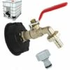 OSQI Robinet De Réservoir 1000L S60X6 Connecteur De Robinet IBC Avec Raccord De Tuyau 1/2", Adaptateur De Réservoir De Vidange, Pour Robinet De Jardin, Pour Adaptateur De Réservoir (1 Pièce) -Promos Raccord d'arrosage Magasin 65502054 1