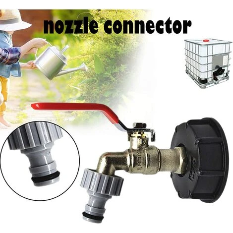 OSQI Robinet De Réservoir 1000L S60X6 Connecteur De Robinet IBC Avec Raccord De Tuyau 1/2", Adaptateur De Réservoir De Vidange, Pour Robinet De Jardin, Pour Adaptateur De Réservoir (1 Pièce) 5 OSQI Robinet De Réservoir 1000L S60X6 Connecteur De Robinet IBC Avec Raccord De Tuyau 1/2", Adaptateur De Réservoir De Vidange, Pour Robinet De Jardin, Pour Adaptateur De Réservoir (1 Pièce) – Image 3