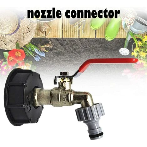 OSQI Robinet De Réservoir 1000L S60X6 Connecteur De Robinet IBC Avec Raccord De Tuyau 1/2", Adaptateur De Réservoir De Vidange, Pour Robinet De Jardin, Pour Adaptateur De Réservoir (1 Pièce) 6 OSQI Robinet De Réservoir 1000L S60X6 Connecteur De Robinet IBC Avec Raccord De Tuyau 1/2", Adaptateur De Réservoir De Vidange, Pour Robinet De Jardin, Pour Adaptateur De Réservoir (1 Pièce) – Image 4