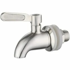 OSQI Distributeur D'eau Du Robinet Rotatif En Acier Inoxydable 304 Pour Jus De Bière - Utilisé Pour Le Vin, La Bière, Le Jus, La Fontaine à Boissons, Le Remplacement Du Robinet (argent，16mm) -Promos Raccord d'arrosage Magasin 65502064 4