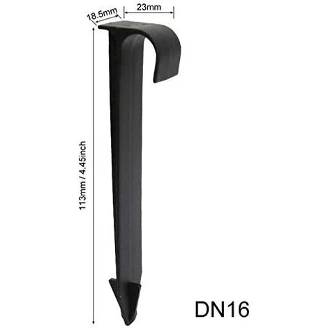 OSQI 100 Pièces Tube Tuyau Prend En Charge Dn16 Type C Piquets De Sol Pour Tuyau Pe Tuyauterie Gouttière Raccords D'irrigation Connecteurs D'eau De Jardin 4 OSQI 100 Pièces Tube Tuyau Prend En Charge Dn16 Type C Piquets De Sol Pour Tuyau Pe Tuyauterie Gouttière Raccords D'irrigation Connecteurs D'eau De Jardin – Image 2
