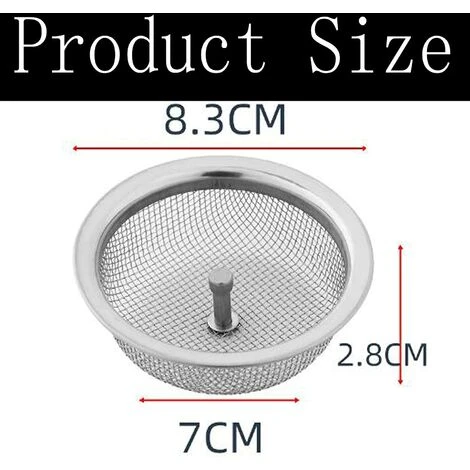 OSQI Crépine D'évier De Cuisine En Acier Inoxydable Antirouille Anti-obstruction Pour évier De Cuisine Compatible Avec La Plupart Des éviers De Taille Standard. 4 OSQI Crépine D'évier De Cuisine En Acier Inoxydable Antirouille Anti-obstruction Pour évier De Cuisine Compatible Avec La Plupart Des éviers De Taille Standard. – Image 2