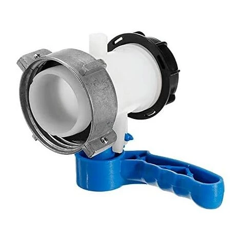 OSQI Vanne Papillon De Rechange Pour Cuve IBC Jusqu'à 1000 L Ou Citerne, Avec Adaptateur Pour Bride DN50 (75 Mm, Aluminium) 5 OSQI Vanne Papillon De Rechange Pour Cuve IBC Jusqu'à 1000 L Ou Citerne, Avec Adaptateur Pour Bride DN50 (75 Mm, Aluminium) – Image 3