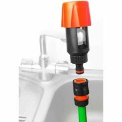 OSQI Connecteur De Tuyau D'arrosage Pour Robinet De Cuisine, Adaptateur De Robinet Universel/adaptateur De Tuyau Raccord De Tuyau Flexible Ensemble De Tuyau De Robinet 4,5 X 2 X 2 Pouces -Promos Raccord d'arrosage Magasin 65502394 2