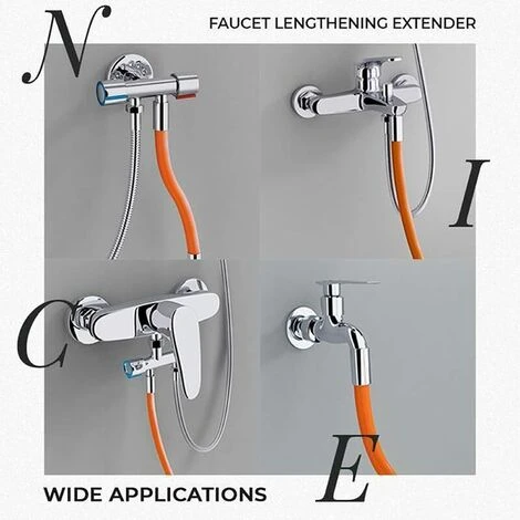 OSQI Tuyau De Pulvérisation D'extension De Robinet De Cuisine, Tuyau D'extension De Robinet De Cuisine Mobile à 360 Degrés Tube D'extension En Mousse Universel Avec Connecteur Pour Cuisine Salle De Bain (20CM) 5 OSQI Tuyau De Pulvérisation D'extension De Robinet De Cuisine, Tuyau D'extension De Robinet De Cuisine Mobile à 360 Degrés Tube D'extension En Mousse Universel Avec Connecteur Pour Cuisine Salle De Bain (20CM) – Image 3