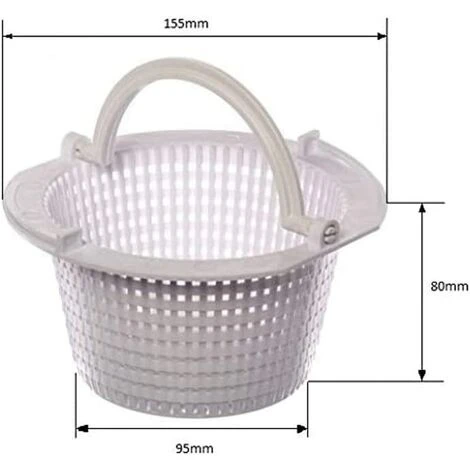 OSQI Piscine écumoire Panier Crépine Piscine Remplacement écumoire Panier Piscine Filtre Panier Piscine écumoire Paniers Pour Piscines Creusées 4 OSQI Piscine écumoire Panier Crépine Piscine Remplacement écumoire Panier Piscine Filtre Panier Piscine écumoire Paniers Pour Piscines Creusées – Image 2