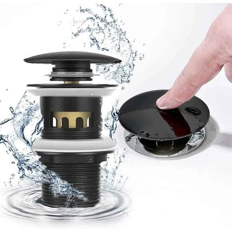 OSQI Vidage De Lavabo Pop Up, évier De Lavabo à Fente, Noir Mat, Vidage De Lavabo à Fente, évier De Lavabo à Bouchon à Ressort, Sans Trop-plein, Pour Salle De Bain, Lavabo, Lavabo (noir) 3 OSQI Vidage De Lavabo Pop Up, évier De Lavabo à Fente, Noir Mat, Vidage De Lavabo à Fente, évier De Lavabo à Bouchon à Ressort, Sans Trop-plein, Pour Salle De Bain, Lavabo, Lavabo (noir)