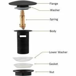 OSQI Vidage De Lavabo Pop Up, évier De Lavabo à Fente, Noir Mat, Vidage De Lavabo à Fente, évier De Lavabo à Bouchon à Ressort, Sans Trop-plein, Pour Salle De Bain, Lavabo, Lavabo (noir) 9 OSQI Vidage De Lavabo Pop Up, évier De Lavabo à Fente, Noir Mat, Vidage De Lavabo à Fente, évier De Lavabo à Bouchon à Ressort, Sans Trop-plein, Pour Salle De Bain, Lavabo, Lavabo (noir) -Promos Raccord d'arrosage Magasin 65503994 3