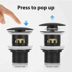 OSQI Vidage De Lavabo Pop Up, évier De Lavabo à Fente, Noir Mat, Vidage De Lavabo à Fente, évier De Lavabo à Bouchon à Ressort, Sans Trop-plein, Pour Salle De Bain, Lavabo, Lavabo (noir) 11 OSQI Vidage De Lavabo Pop Up, évier De Lavabo à Fente, Noir Mat, Vidage De Lavabo à Fente, évier De Lavabo à Bouchon à Ressort, Sans Trop-plein, Pour Salle De Bain, Lavabo, Lavabo (noir) -Promos Raccord d'arrosage Magasin 65503994 5