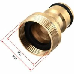 OSQI 4pcs Robinet à Jardin, Connecteur Universel De Robinet De Cuisine M22 M24 UNF Filetage Tuyau Tuyau Adaptateur Prise Raccord Pour Système D'irrigation De Jardin -Promos Raccord d'arrosage Magasin 65504020 3