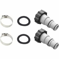 OSQI Adaptateur De Tuyau De Piscine A, Adaptateur De Tuyau De Piscine, Diamètre 38 Mm Et 32 Mm, Adaptateur De Piscine A, Adaptateur De Tuyau Pour Pompes Connecteur De Tuyau Avec (2 Pièces)
