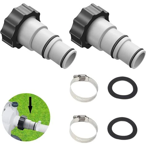 OSQI Adaptateur De Tuyau De Piscine A, Adaptateur De Tuyau De Piscine, Diamètre 38 Mm Et 32 Mm, Adaptateur De Piscine A, Adaptateur De Tuyau Pour Pompes Connecteur De Tuyau Avec (2 Pièces) 5 OSQI Adaptateur De Tuyau De Piscine A, Adaptateur De Tuyau De Piscine, Diamètre 38 Mm Et 32 Mm, Adaptateur De Piscine A, Adaptateur De Tuyau Pour Pompes Connecteur De Tuyau Avec (2 Pièces) – Image 3