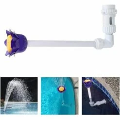 OSQI Piscine Fontaine Fleur Fleur Mur Forme Piscine Amusant Arroseur Arroseur D'eau Réglable Piscine Décoration Accessoires Pour Surf Plongée Outils Dans L'outil D'entraînement -Promos Raccord d'arrosage Magasin 65504150 3