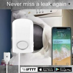 OSQI Détecteur De Fuite D'eau Wi-Fi, Détecteur D'inondation Intelligent 130 DB, Détecteur D'eau Sans Fil, Capteur D'alarme D'eau, Notifications Push Vers Les Smartphones TUYA/application Smart Life -Promos Raccord d'arrosage Magasin 65504163 3