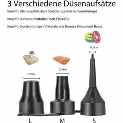 OSQI Pompe à Air électrique Portable DC 12v/AC 230 ~ 240v Pompe De Gonflage électrique à Remplissage Rapide Pour Matelas à Air Gonflable Jouet Coussin Piscine Lit Flottant 9 OSQI Pompe à Air électrique Portable DC 12v/AC 230 ~ 240v Pompe De Gonflage électrique à Remplissage Rapide Pour Matelas à Air Gonflable Jouet Coussin Piscine Lit Flottant -Promos Raccord d'arrosage Magasin 65504239 3