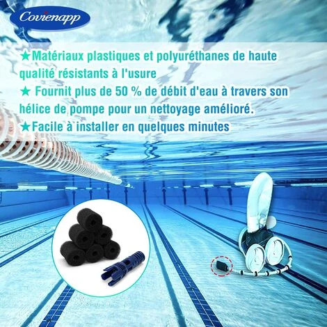 OSQI TSP10P Et 91003105 Robot Nettoyeur De Piscine Côté Pression Pour Polaris 180 280 360 380 3900 Sport Turbo Buse Anti-Splash + 8 Brosses Mousse Polaris 280 360 Pièce De Rechange 7 OSQI TSP10P Et 91003105 Robot Nettoyeur De Piscine Côté Pression Pour Polaris 180 280 360 380 3900 Sport Turbo Buse Anti-Splash + 8 Brosses Mousse Polaris 280 360 Pièce De Rechange – Image 5