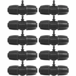 OSQI 0 Pièces De Haute Qualité 16mm à 4/7 Connecteur De Té Barbelé De Verrouillage De Jardin Pour L'irrigation De Jardin De Tuyau De PE