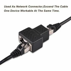 OSQI Adaptateur De Connecteurs Répartiteurs RJ45 - Coupleur Répartiteur Ethernet Double Prise HUB Interface Contact Fiche Modulaire Lot De 2 (Remarque : Deux Ports Ne Peuvent Pas Fonctionner En Même Temps) -Promos Raccord d'arrosage Magasin 65506813 3