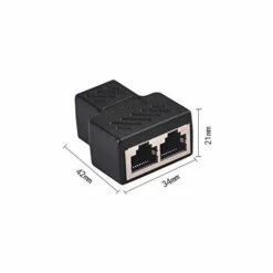 OSQI Adaptateur De Connecteurs Répartiteurs RJ45 - Coupleur Répartiteur Ethernet Double Prise HUB Interface Contact Fiche Modulaire Lot De 2 (Remarque : Deux Ports Ne Peuvent Pas Fonctionner En Même Temps) -Promos Raccord d'arrosage Magasin 65506813 4