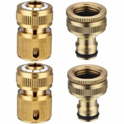 PETITES ECREVISSES 4 Pcs Raccords De Tuyau D'arrosage En Laiton Raccords De Robinet Et De Pulvérisation 1/2"et 3/4"