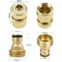 PETITES ECREVISSES 4 Pcs Raccords De Tuyau D'arrosage En Laiton Raccords De Robinet Et De Pulvérisation 1/2"et 3/4" -Promos Raccord d'arrosage Magasin 65510444 3