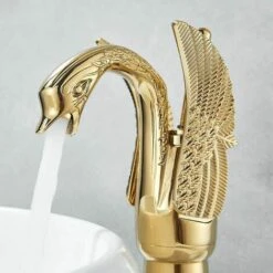 BENOBBY KIDS Robinet Salle De Bain En Laiton Mitigeur Lavabo Robinet Bassin Robinet Robinet Laiton Massif Doré Robinet De Salle De Bain Lavabo-Vasque Robinet De Pont Monté -Promos Raccord d'arrosage Magasin 65683455 5