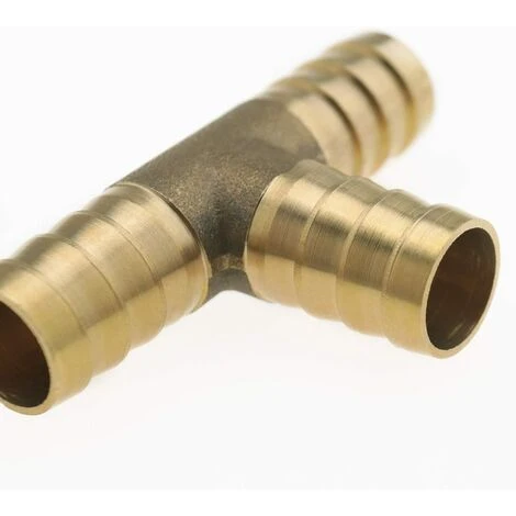 TINOR Tuyau En Laiton En Forme De T Barbe Raccord De Connecteur à 3 Voies Pour Carburant Air Eau Huile 6mm 8mm 10mm 12mm 6 TINOR Tuyau En Laiton En Forme De T Barbe Raccord De Connecteur à 3 Voies Pour Carburant Air Eau Huile 6mm 8mm 10mm 12mm – Image 4