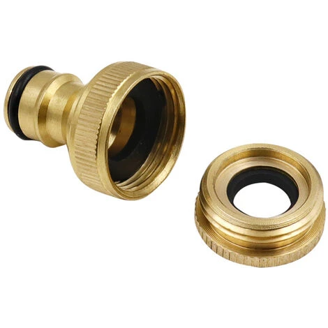 DONTODENT Connecteur De Robinet Mélangeur Rond Raccord Standard Réglable Connecteur De Mamelon De Robinet 4 à 6 Points Connecteur De Type Mamelon Plaqué Cuivre Tuyau De Pistolet à Eau De Lavage De Voiture Connexion Rapide, Connexion Sans Fuite Durable Et Antirouill 5 DONTODENT Connecteur De Robinet Mélangeur Rond Raccord Standard Réglable Connecteur De Mamelon De Robinet 4 à 6 Points Connecteur De Type Mamelon Plaqué Cuivre Tuyau De Pistolet à Eau De Lavage De Voiture Connexion Rapide, Connexion Sans Fuite Durable Et Antirouill – Image 3