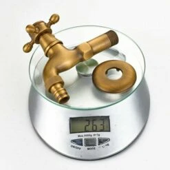 KAEJYIUT Robinet En Laiton Antique, Jardin Décoratif Garden Mélangeur D'extérieur Machine à Laver Vintage Européen Vintage Unique Montage Mural -Promos Raccord d'arrosage Magasin 65875238 5